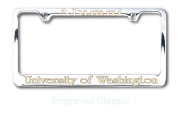 Engraved Classic License Frame
